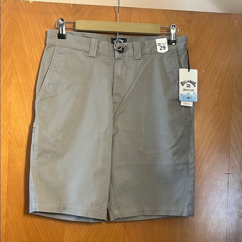 Billabong Gray Flat Front Shorts